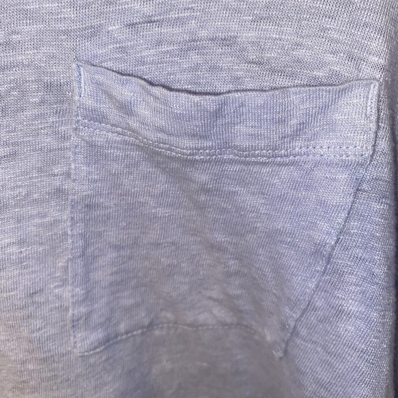 Women's Tahari Light Blue 100% Linen Button Down Collared Shirt - Picture 6 of 10